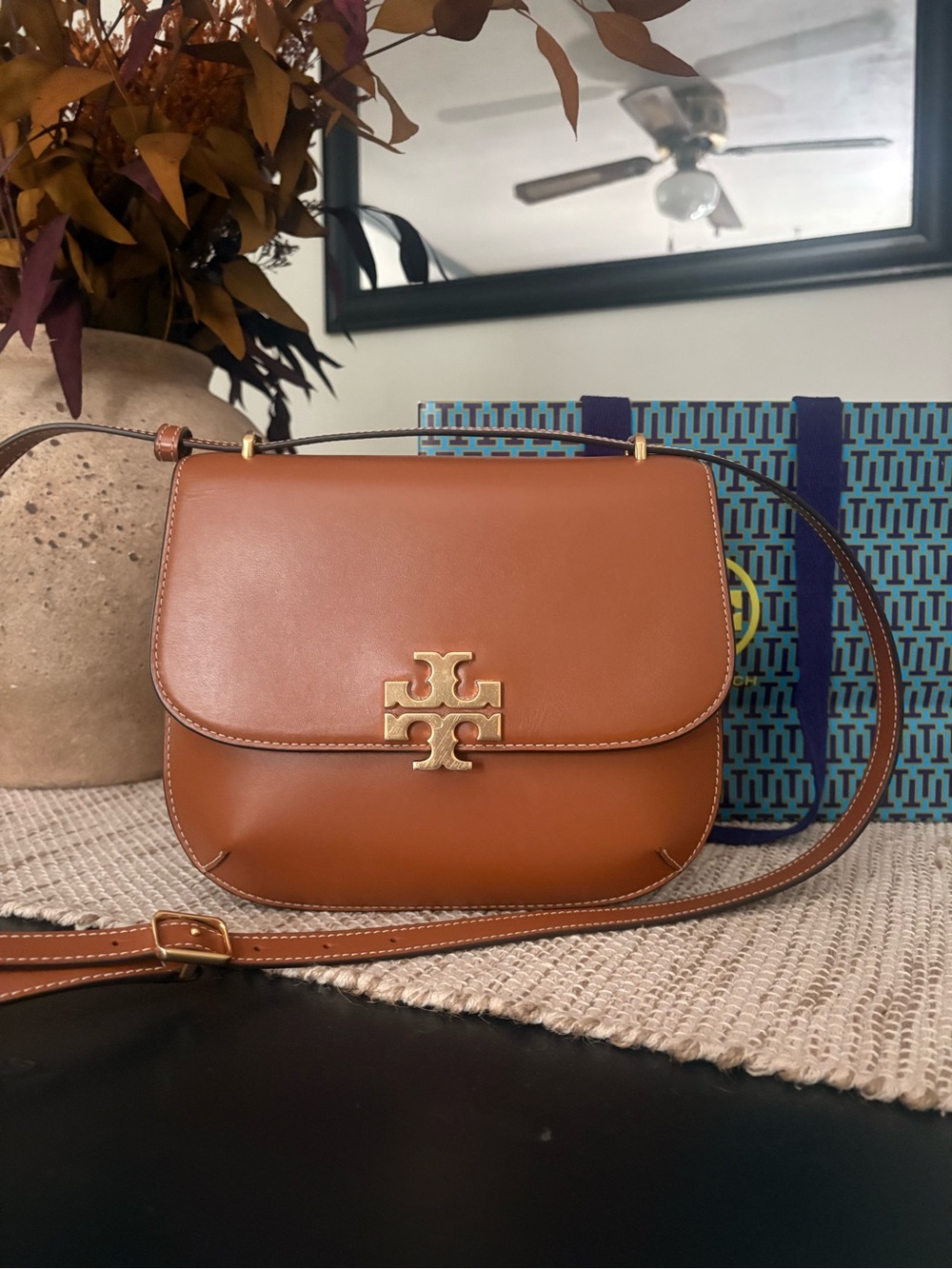 Tory Burch Slim Eleanor Leather Crossbody Bag